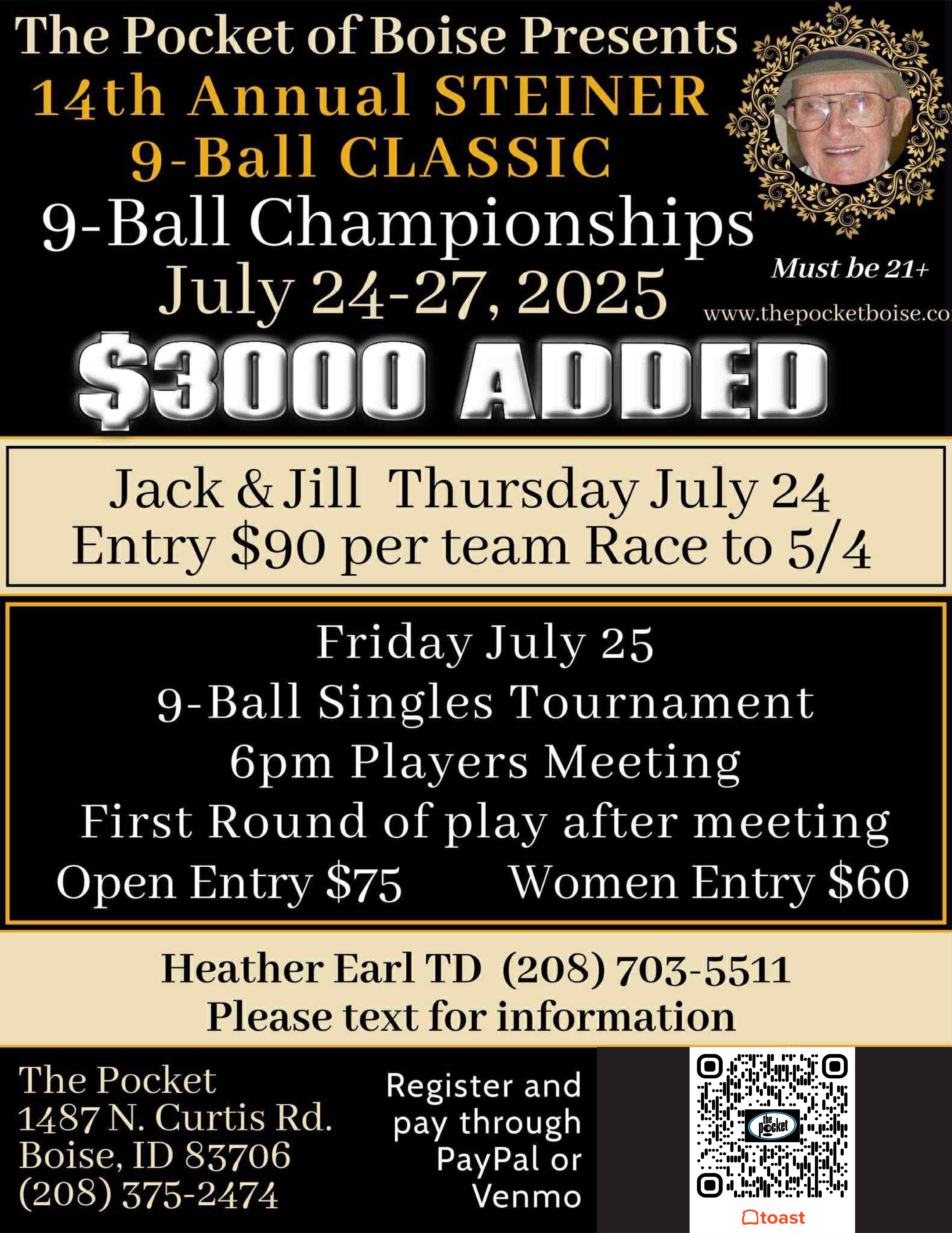 14th Annual Steiner 9 Ball Classic