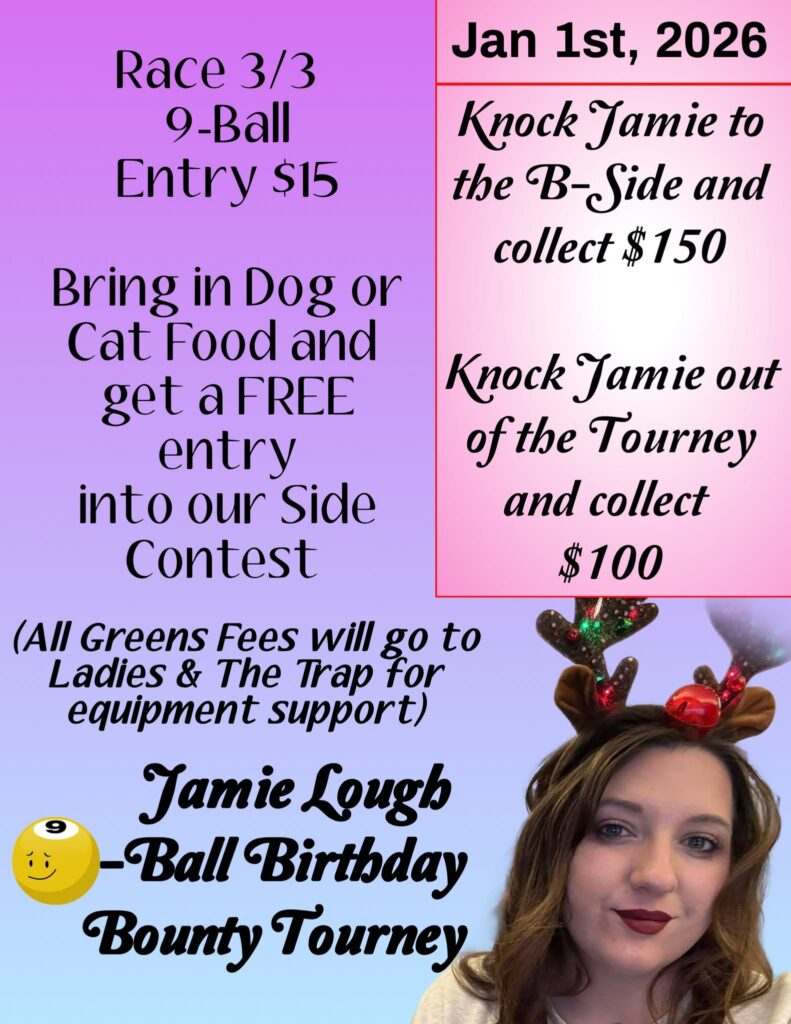 Jamie’s 9 Ball Birthday Bounty